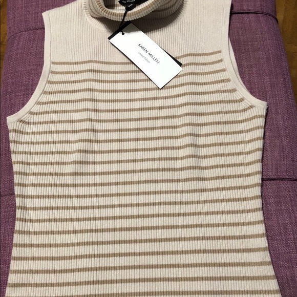 Karen Millen Sleeveless Cowl Neck Sweeter - Picture 3 of 7